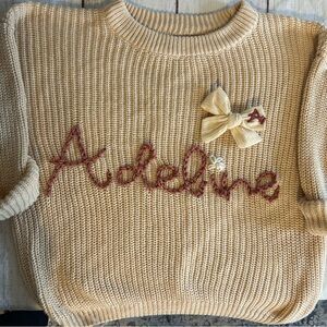 Embroidered Name Sweater